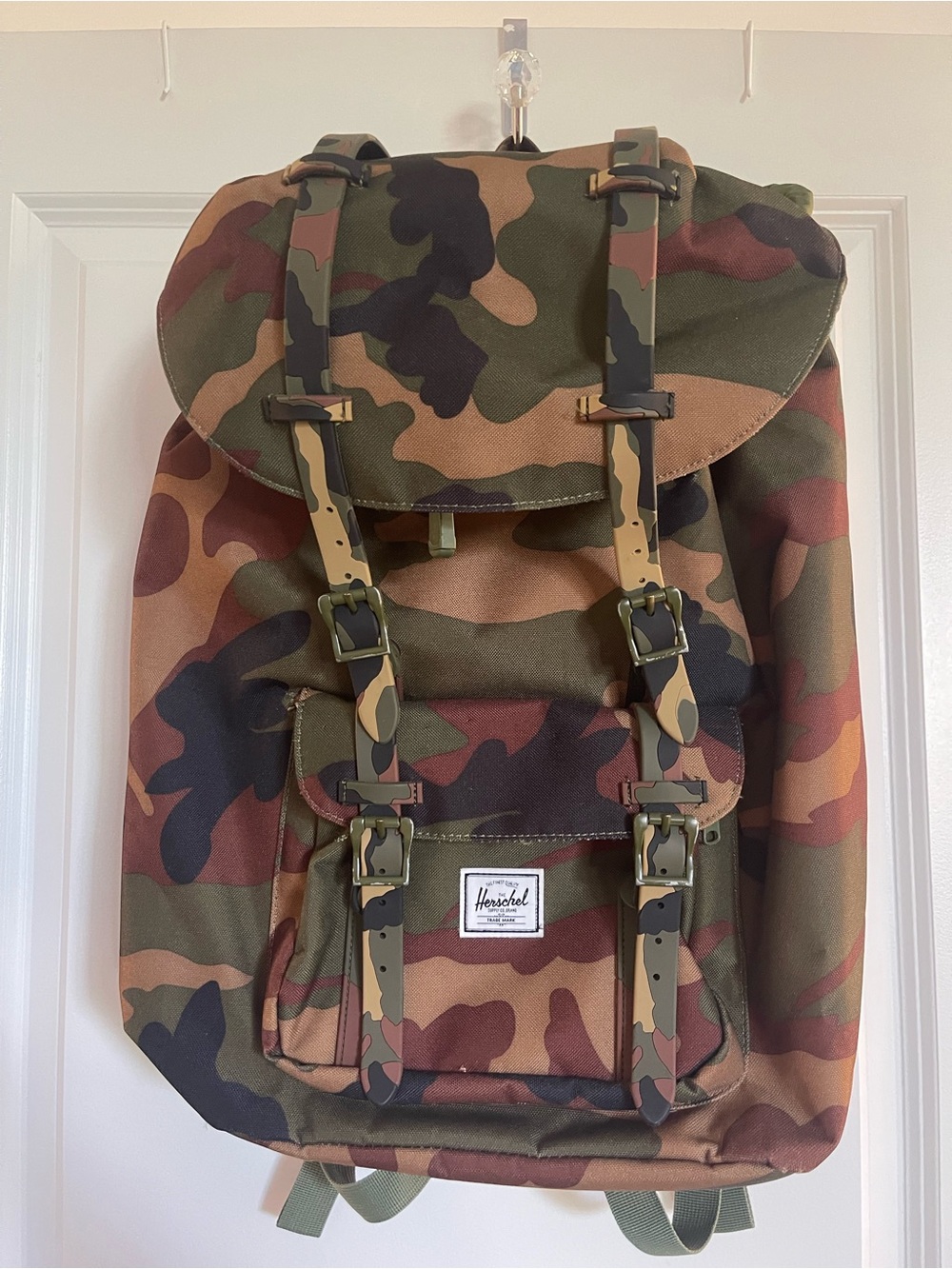 Herschel Supply Company Camo Little America Backpack - Green/Brown/Black